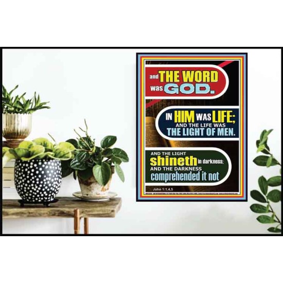 IN HIM WAS LIFE AND THE LIFE WAS THE LIGHT OF MEN  Eternal Power Poster  GWPOSTER12939  