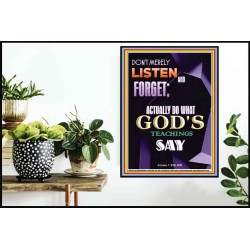 DO WHAT GOD'S TEACHINGS SAY  Children Room Poster  GWPOSTER9393  "24X36"