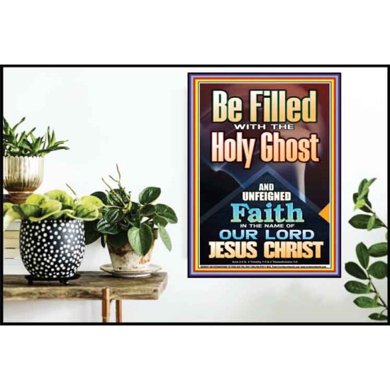 BE FILLED WITH THE HOLY GHOST  Righteous Living Christian Poster  GWPOSTER9994  