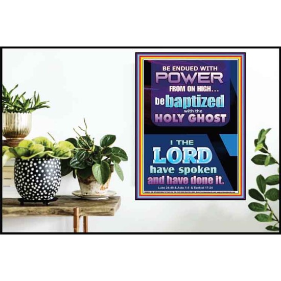 BE ENDUED WITH POWER FROM ON HIGH  Ultimate Inspirational Wall Art Picture  GWPOSTER9999  