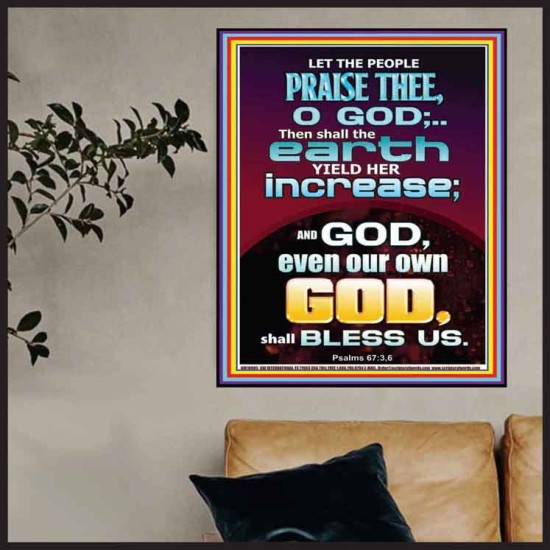THE EARTH YIELD HER INCREASE  Church Picture  GWPOSTER10005  