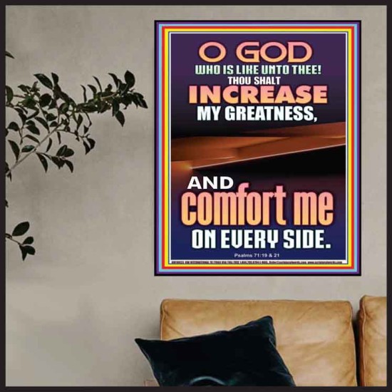 O GOD INCREASE MY GREATNESS  Church Poster  GWPOSTER10023  