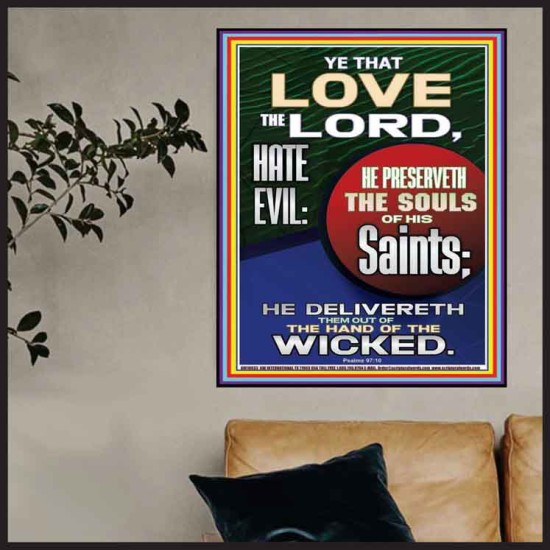 BE DELIVERED OUT OF THE HAND OF THE WICKED  Sanctuary Wall Poster  GWPOSTER10033  