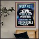 WEEP NOT THE LION OF THE TRIBE OF JUDAH HAS PREVAILED  Large Poster  GWPOSTER10040  