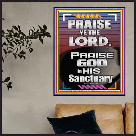 PRAISE GOD IN HIS SANCTUARY  Art & Wall Décor  GWPOSTER10061  