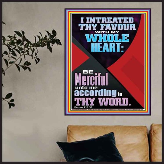 I INTREATED THY FAVOUR WITH MY WHOLE HEART  Décor Art Works  GWPOSTER11820  