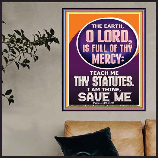 TEACH ME THY STATUES O LORD I AM THINE  Christian Quotes Poster  GWPOSTER11821  