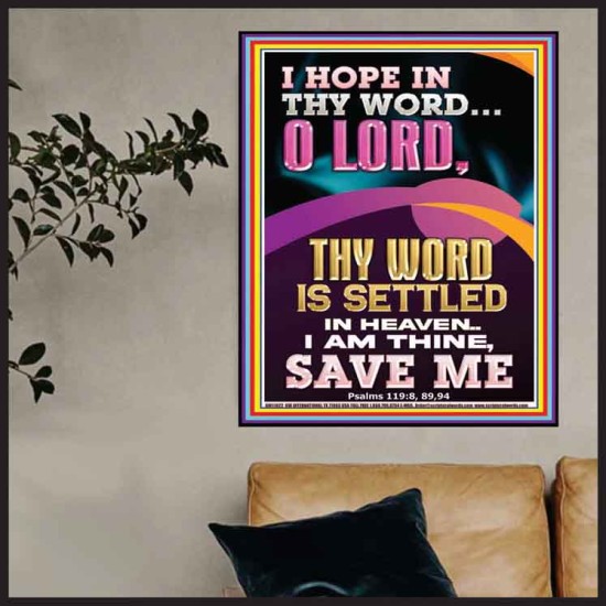 I AM THINE SAVE ME O LORD  Christian Quote Poster  GWPOSTER11822  