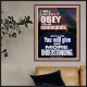 I WILL EAGERLY OBEY YOUR COMMANDS O LORD MY GOD  Printable Bible Verses to Poster  GWPOSTER11874  