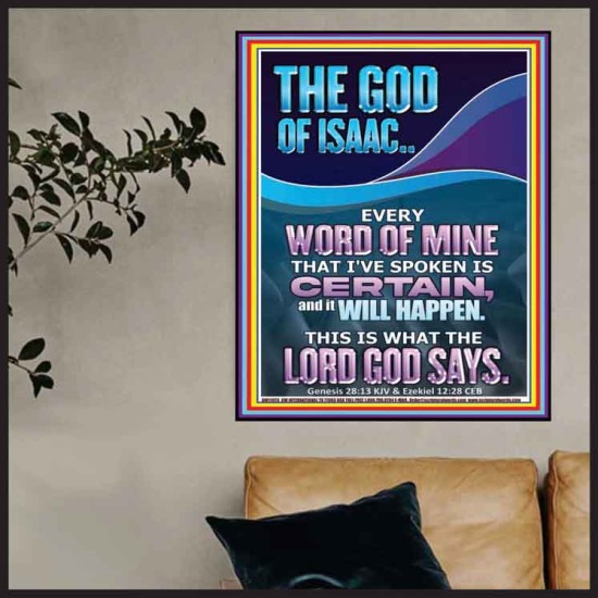 EVERY WORD OF MINE IS CERTAIN SAITH THE LORD  Scriptural Wall Art  GWPOSTER11973  