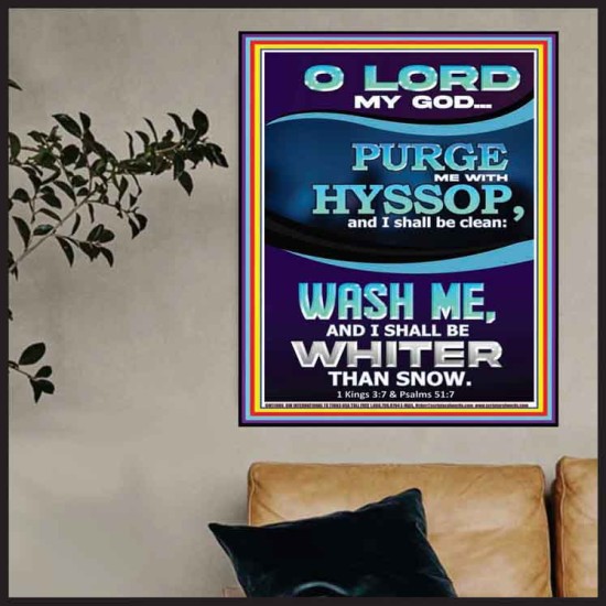 PURGE ME WITH HYSSOP  Poster Scripture   GWPOSTER11986  