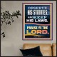 OBSERVE HIS STATUTES AND KEEP ALL HIS LAWS  Christian Wall Art Wall Art  GWPOSTER12188  