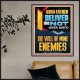 DELIVER ME NOT OVER UNTO THE WILL OF MINE ENEMIES ABBA FATHER  Modern Christian Wall Décor Poster  GWPOSTER12191  