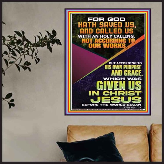 AN HOLY CALLING NOT ACCORDING TO OUR WORKS  Biblical Paintings  GWPOSTER12253  