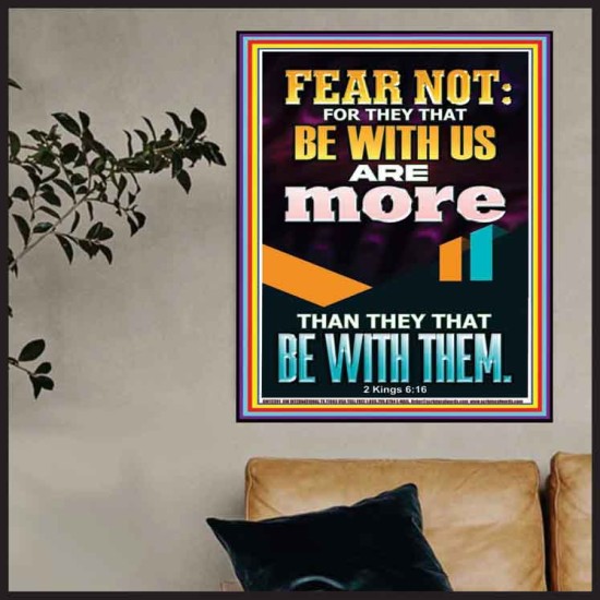 THEY THAT BE WITH US ARE MORE THAN THEM  Modern Wall Art  GWPOSTER12301  