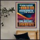 WHATSOEVER IS BORN OF GOD OVERCOMETH THE WORLD  Custom Inspiration Bible Verse Poster  GWPOSTER12342  