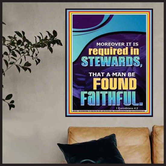 BE FOUND FAITHFUL  Sanctuary Wall Poster  GWPOSTER12651  