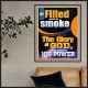 BE FILLED WITH SMOKE THE GLORY OF GOD AND FROM HIS POWER  Church Picture  GWPOSTER12658  
