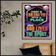 BE UNITED TOGETHER AS A LIVING PLACE OF GOD IN THE SPIRIT  Scripture Poster Signs  GWPOSTER13016  