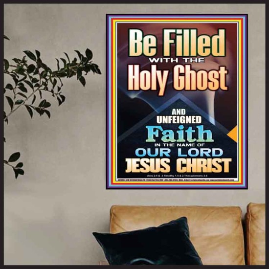 BE FILLED WITH THE HOLY GHOST  Righteous Living Christian Poster  GWPOSTER9994  