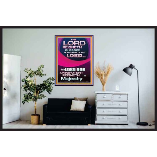 THE LORD GOD OMNIPOTENT REIGNETH IN MAJESTY  Wall Décor Prints  GWPOSTER10048  