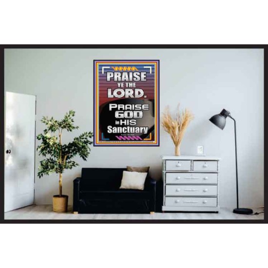 PRAISE GOD IN HIS SANCTUARY  Art & Wall Décor  GWPOSTER10061  