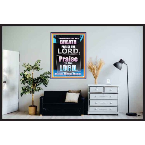 PRAISE YE THE LORD ALLELUIA ALLEUIA ALLEUIA  Poster Scripture Décor  GWPOSTER10067  