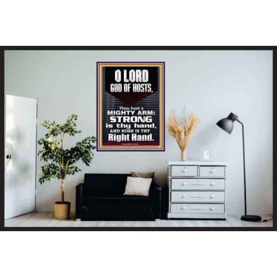 LORD GOD ALMIGHTY THOU HAST A MIGHTY ARM  Hallway Wall Poster  GWPOSTER10078  