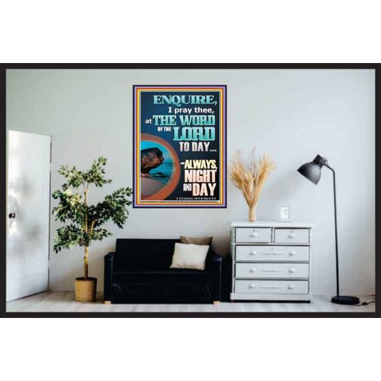 STUDY THE WORD OF THE LORD DAY AND NIGHT  Large Wall Accents & Wall Poster  GWPOSTER11817  