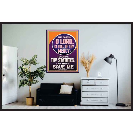 TEACH ME THY STATUES O LORD I AM THINE  Christian Quotes Poster  GWPOSTER11821  