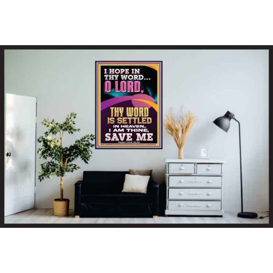 I AM THINE SAVE ME O LORD  Christian Quote Poster  GWPOSTER11822  