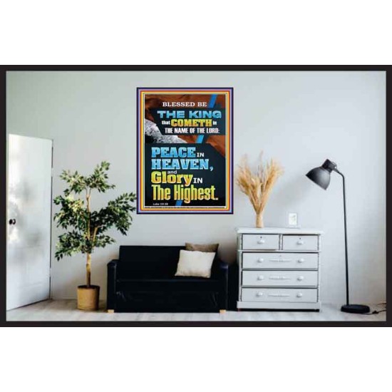 PEACE IN HEAVEN AND GLORY IN THE HIGHEST  Contemporary Christian Wall Art  GWPOSTER12006  