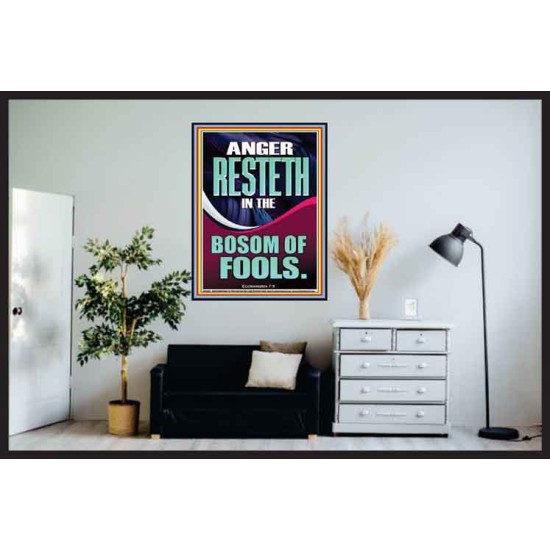 ANGER RESTETH IN THE BOSOM OF FOOLS  Encouraging Bible Verse Poster  GWPOSTER13021  