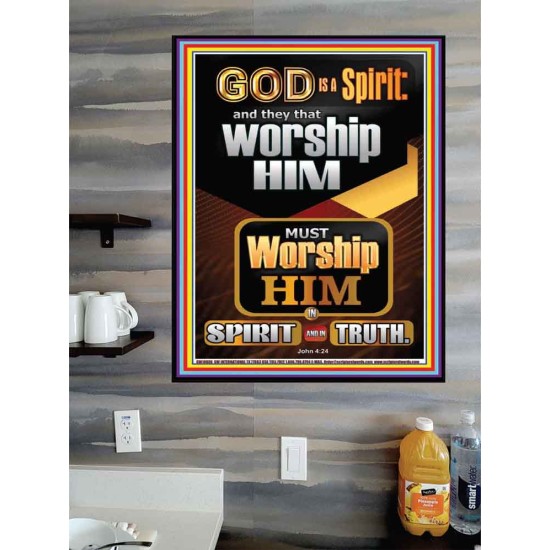 WORSHIP HIM IN SPIRIT AND TRUTH  Children Room Poster  GWPOSTER10006  