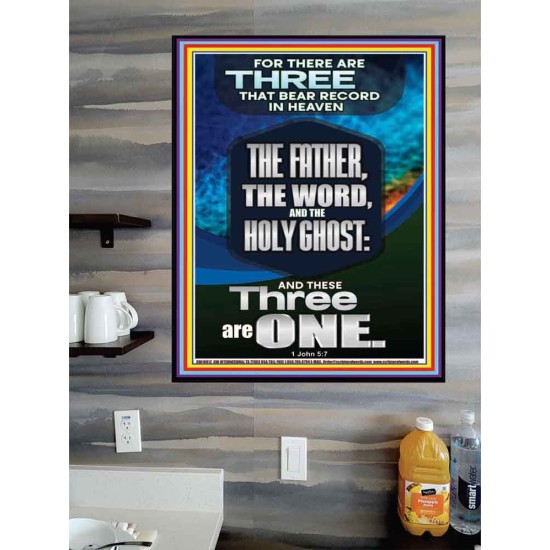 THE THREE THAT BEAR RECORD IN HEAVEN  Righteous Living Christian Poster  GWPOSTER10012  