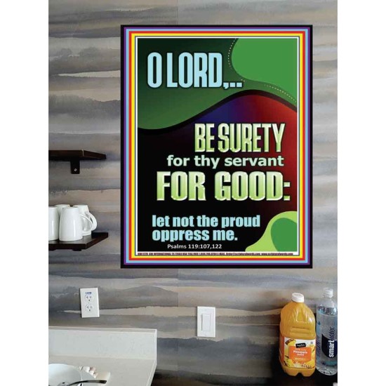 LET NOT THE PROUD OPPRESS ME  Encouraging Bible Verse Poster  GWPOSTER11779  