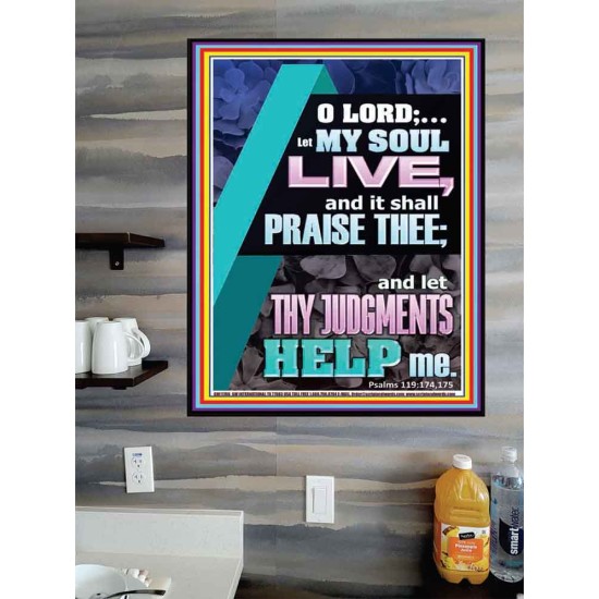 LET THY JUDGEMENTS HELP ME  Contemporary Christian Wall Art  GWPOSTER11786  