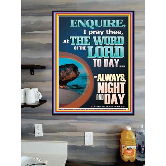 STUDY THE WORD OF THE LORD DAY AND NIGHT  Large Wall Accents & Wall Poster  GWPOSTER11817  