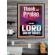 THANK AND PRAISE THE LORD GOD  Custom Christian Wall Art  GWPOSTER11834  
