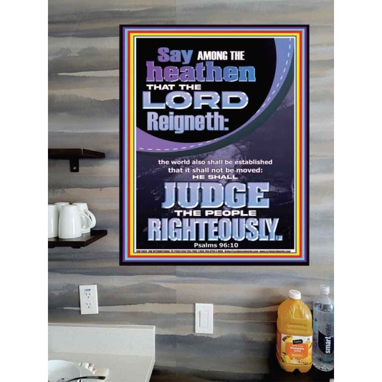 THE LORD IS A RIGHTEOUS JUDGE  Inspirational Bible Verses Poster  GWPOSTER11865  
