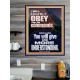 I WILL EAGERLY OBEY YOUR COMMANDS O LORD MY GOD  Printable Bible Verses to Poster  GWPOSTER11874  