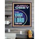 DILIGENTLY OBEY THE VOICE OF THE LORD OUR GOD  Unique Power Bible Poster  GWPOSTER11901  