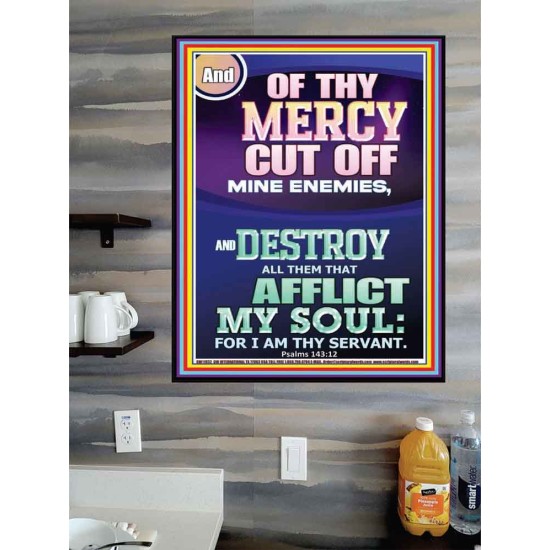 DESTROY ALL THEM THAT AFFLICT MY SOUL   Church Poster  GWPOSTER11932  