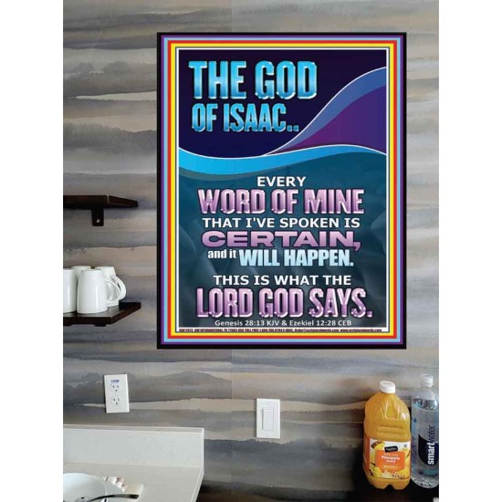 EVERY WORD OF MINE IS CERTAIN SAITH THE LORD  Scriptural Wall Art  GWPOSTER11973  