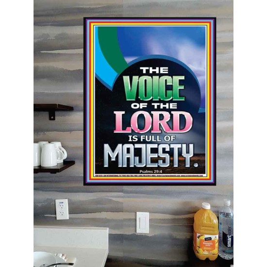 THE VOICE OF THE LORD IS FULL OF MAJESTY  Scriptural Décor Poster  GWPOSTER11978  
