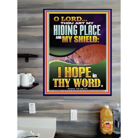 THOU ART MY HIDING PLACE AND SHIELD  Religious Art Poster  GWPOSTER12212  