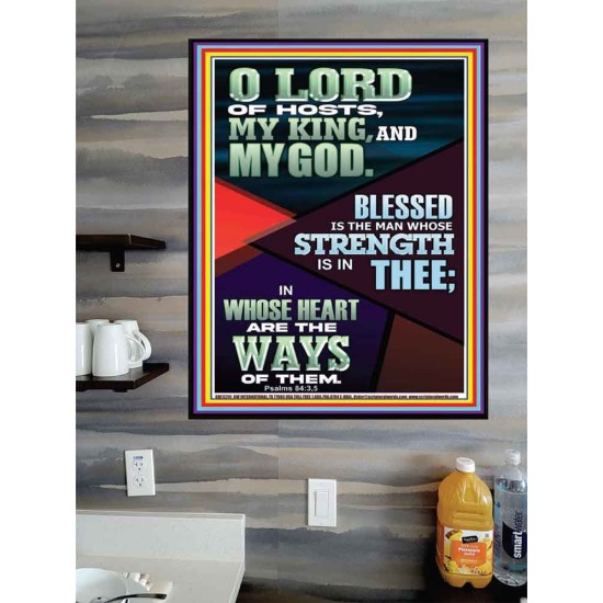 BLESSED IS THE MAN WHOSE STRENGTH IS IN THEE  Christian Paintings  GWPOSTER12241  