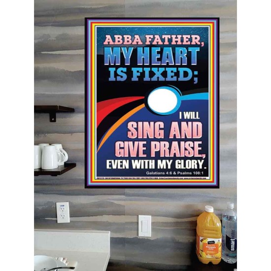 I WILL SING AND GIVE PRAISE EVEN WITH MY GLORY  Christian Paintings  GWPOSTER12270  