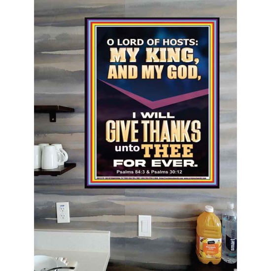 LORD OF HOSTS MY KING AND MY GOD  Christian Art Poster  GWPOSTER12279  