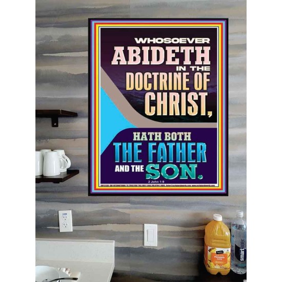 ABIDETH IN THE DOCTRINE OF CHRIST  Custom Christian Artwork Poster  GWPOSTER12330  